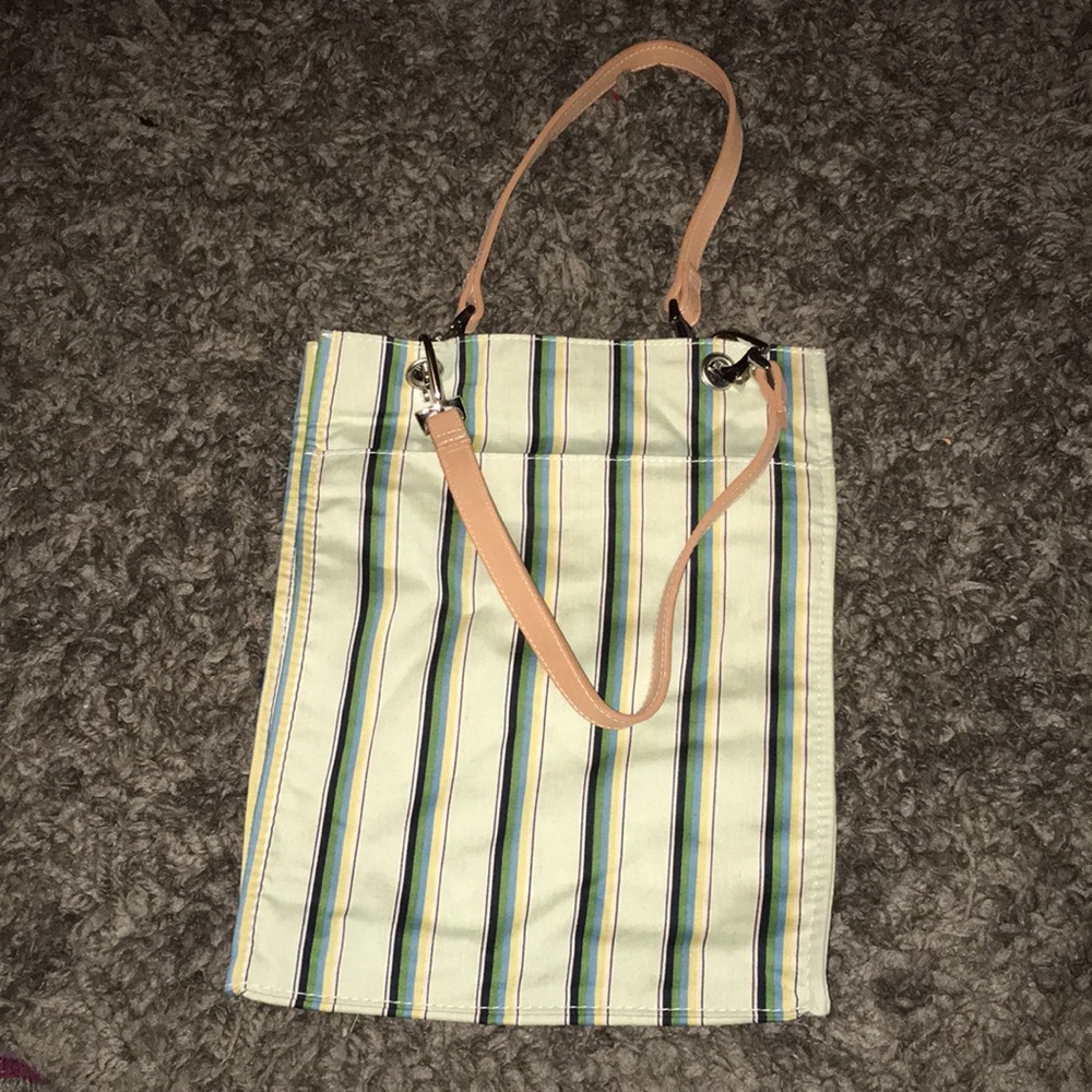 Cute striped mini tote bag